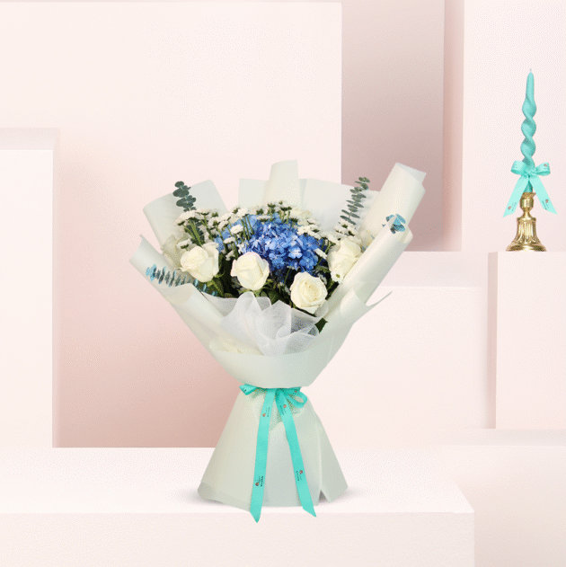 Blue Flower Bouquet 1