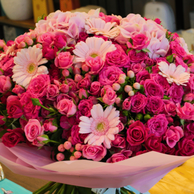Pink Garden Blooms 3