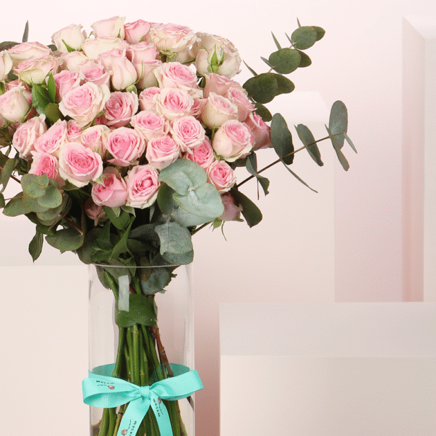 Pink Baby Rose Vase 2