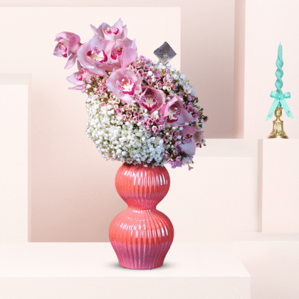 Cymbidium Pearl Vase 1