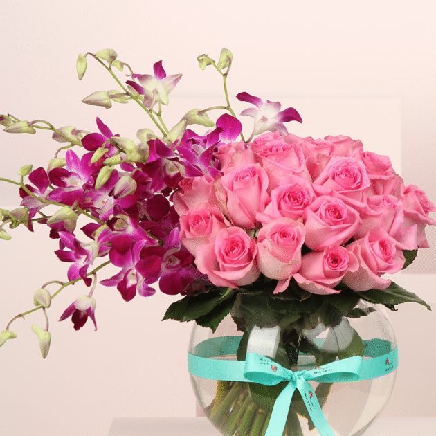 Pink Orchid Purity Vase 4