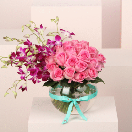 Pink Orchid Purity Vase 1