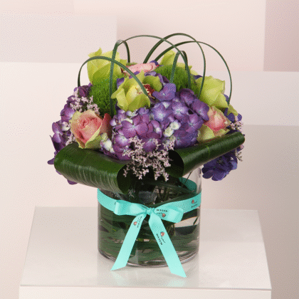 Purple Hydrangea Vase 1